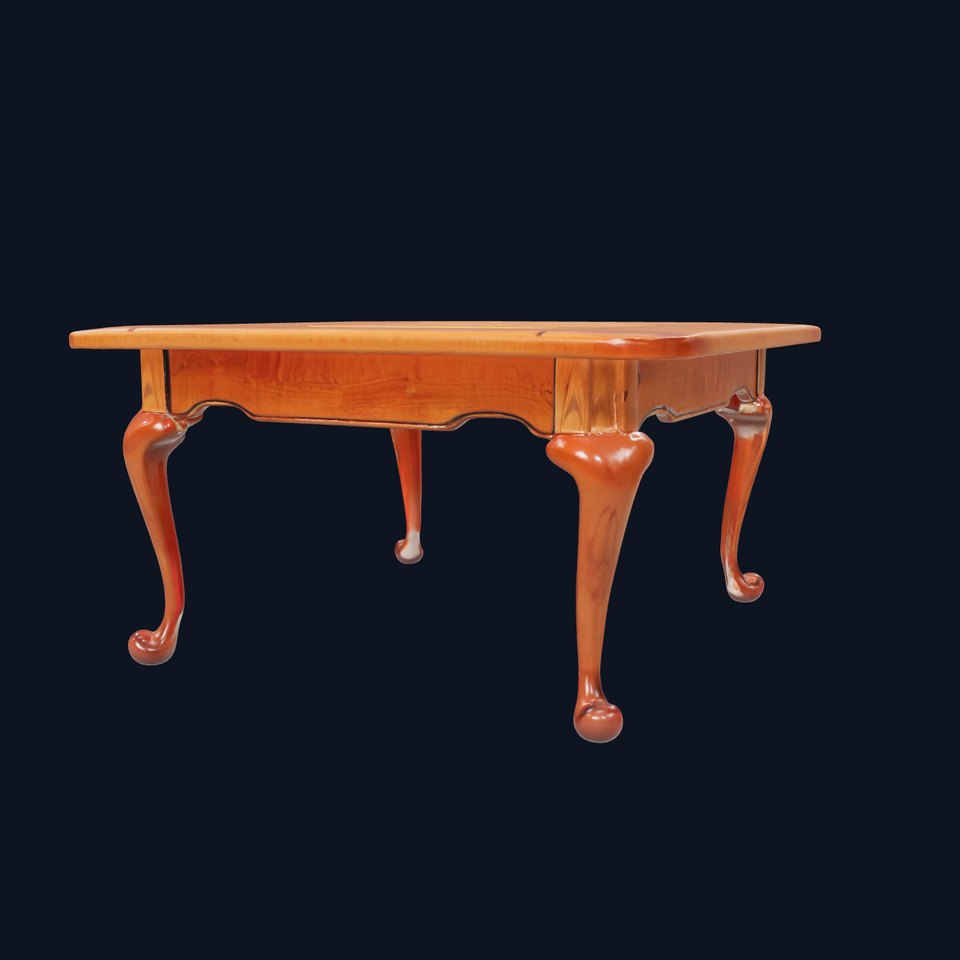 Elegant Cherrywood Table model pack
